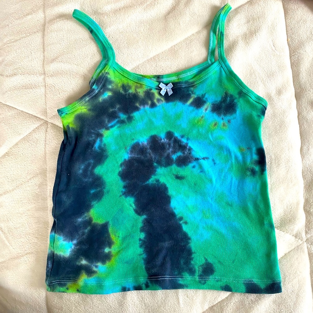 Trendy Tie-Dye Bow Tank
